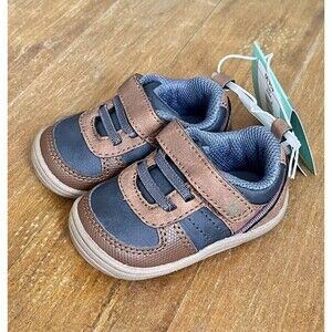 NEW Baby Boy Surprize by Stride Rite Killian Shoes Brown/Blue 3 Months S…